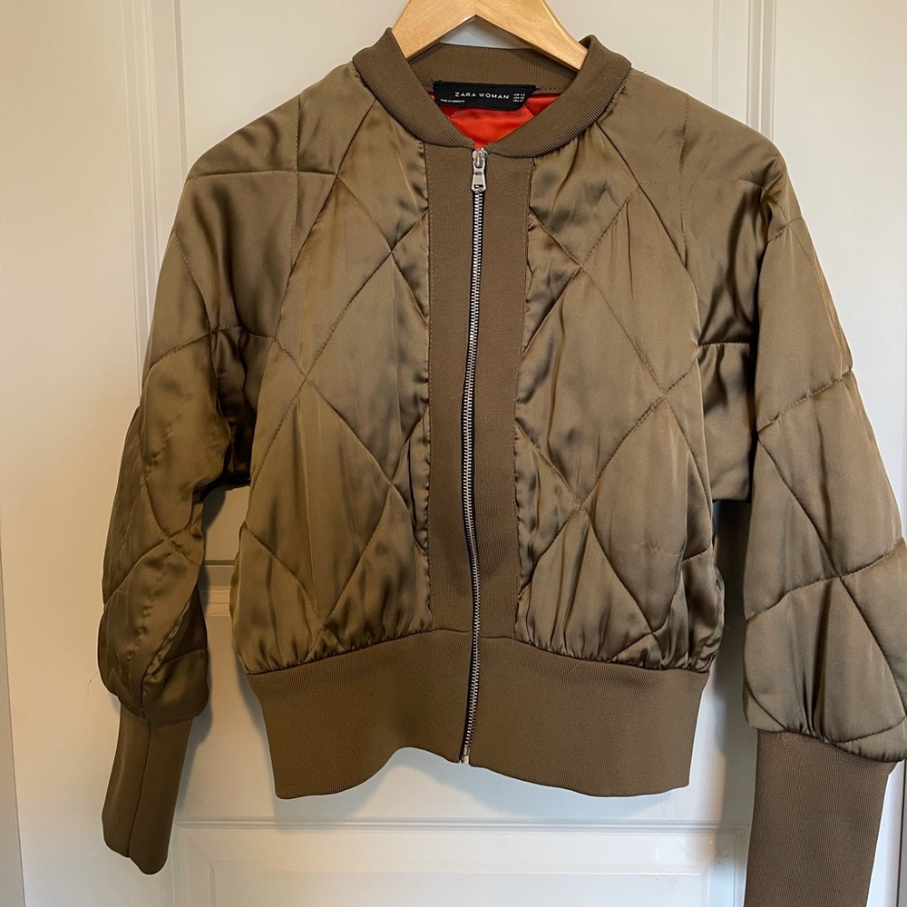 Zara Olive Bomber